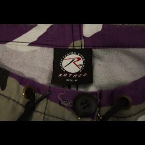 Purple camouflage pants